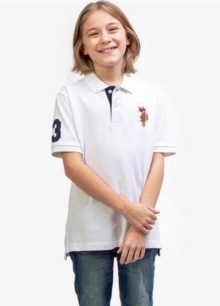 Поло - футболка u.s. polo assn на 7-8 лет.