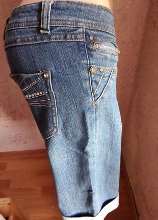 Шорты джинсовые до колен, бриджи9 фото