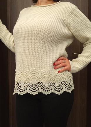 Нарядный свитерик из кружево