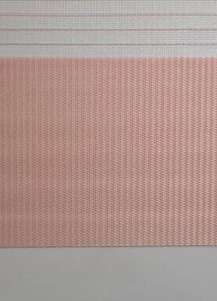 Рулонна штора день-ніч акварель закритого типу п-подібна висота 2100мм рожевий2 фото