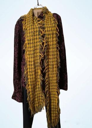 Шарф  з вовни 💠гусяча лапка. 🌷італія.