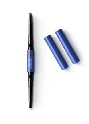 Карандаш для бровей kiko milano blue me 2-in-1 perfecting eyebrow pencil2 фото