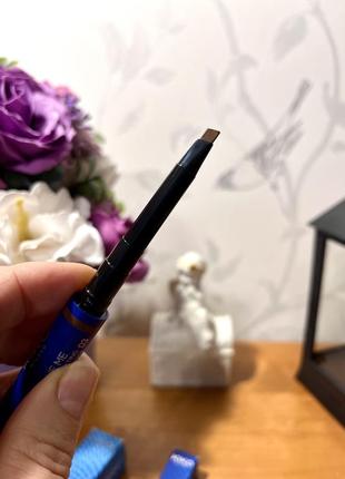 Олівець для брів kiko milano blue me 2-in-1 perfecting eyebrow pencil3 фото