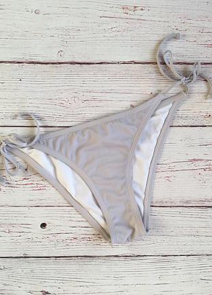 Сірі купальні плавки-трусики з зав'язочками