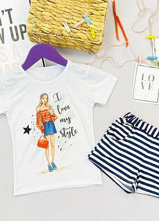 Літній костюм на дівчинку