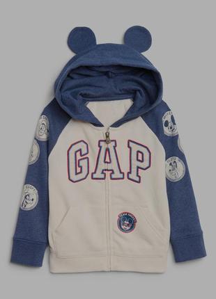 Толстовка худи кофта на молнии с капюшоном babygap &lt;unk&gt; disney mickey mouse hoodie sweatshirt