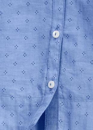 Нежная рубашка шамбр из органического хлопка tchibo нитеньки5 фото