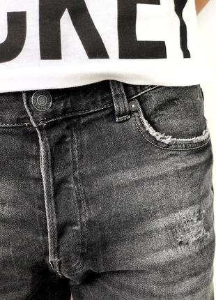Чёрные джинсовые шорты5 фото