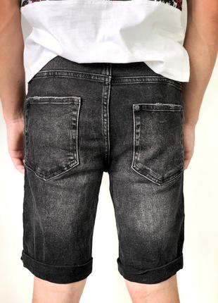 Чёрные джинсовые шорты6 фото