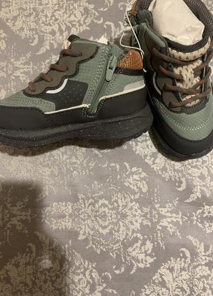 Новые ботинки ( хайтопы, ботинки, сапожки) zara 22 р, 23 р, 24 р5 фото