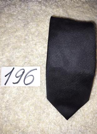Чорна шовкова краватка2 фото