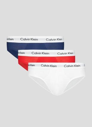 Комплект чоловічої нижньої білизни бріфи calvin klein, 3 шт (оригінал)