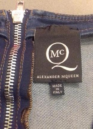 Крутейший джинсовый сарафан alexander mcqueen4 фото