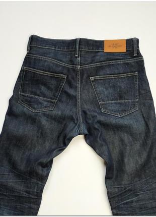 Мужские зауженные темно-синие джинсы h&m на пуговицах6 фото