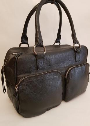 Статусна шикарна шкіряна сумка австрійського бренду strauss