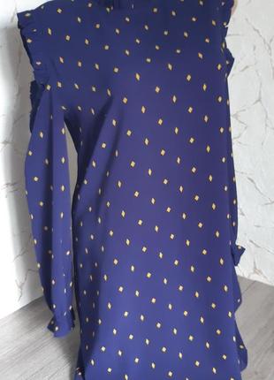 Сукня суеня фактурної тканини чорнильно-синій колір