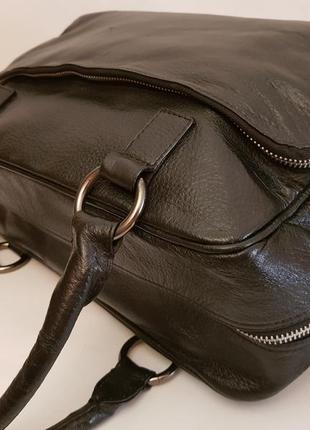 Статусная шикарная кожаная сумка австрийского бренда strauss5 фото