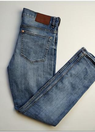 Мужские голубые зауженные джинсы h&m2 фото