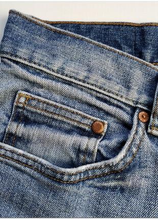 Мужские голубые зауженные джинсы h&m7 фото