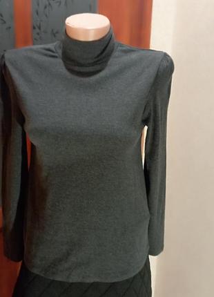 База, офис, водолазка zara серый