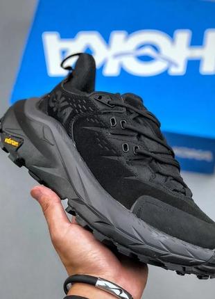 Чоловічі трекінгові черевики кросівки hoka kaha 2 low gtx black
