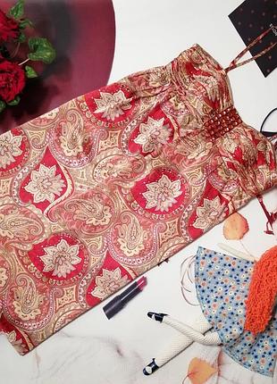 Шелковый сарафан oleg cassini, 100% натуральный шелк, размер m/l, новый