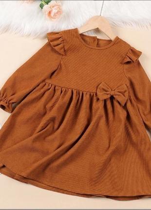✏ вельветовое платье для девочки