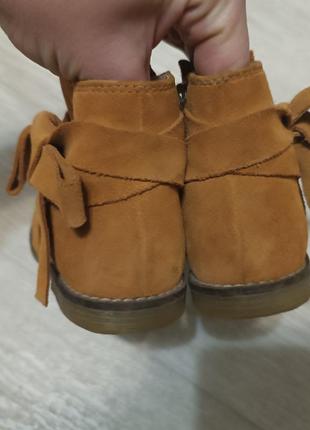 Сапожки ботинки ботиночки next 24 р для девочки девчонки демисезонные4 фото