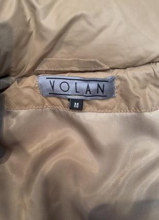 Зимове пальто плащ пухове стьобане стьогане від українського бренду volan