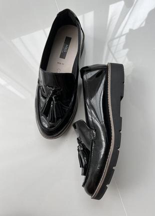 Новые лоферы кожаные туфли m&s