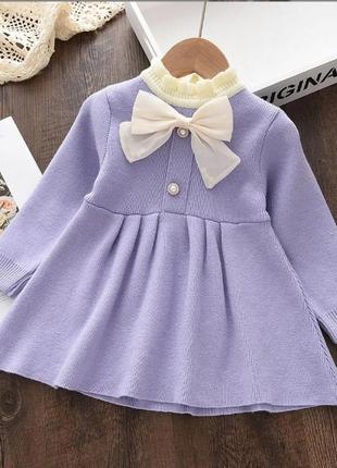 ✏нежное теплое платье для наших деток