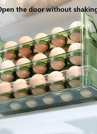Контейнер для зберігання яєць, органайзер для яєць у холодильник, лоток для яєць 30 штук8 фото