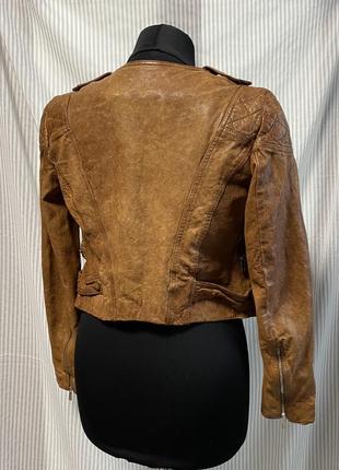 Жіноча шкіряна курточка косуха karen millen3 фото