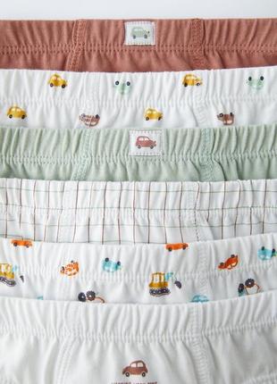 Набор трусов/трусы/слипы на мальчика 2-3 года/5-6 лет транспорт/машинки зара/zara