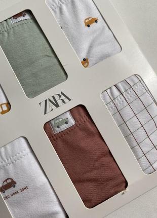 Набор трусов/трусы/слипы на мальчика 2-3 года/5-6 лет транспорт/машинки зара/zara