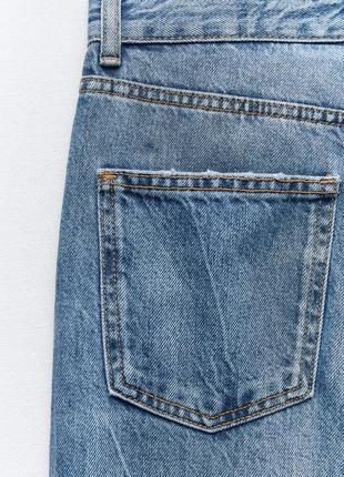Широкие джинсы zara на высокой посадке9 фото