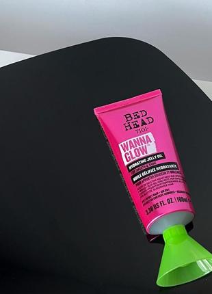 Зволожуюча желеподібна олія tigi bed head wanna glow hydrating jelly oil для сяючого гладкого волосся, 100 мл2 фото