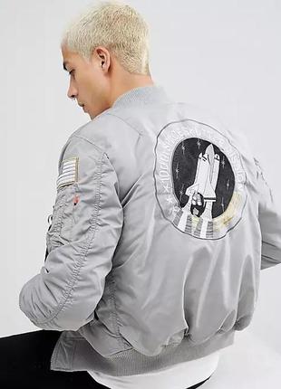 Alpha industries ma-1 nasa reversible bomber куртка бомбер оригинал (s)2 фото