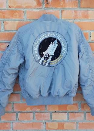 Alpha industries ma-1 nasa reversible bomber куртка бомбер оригинал (s)6 фото