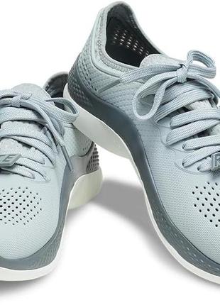 Мужские кроссовки crocs literide 360 pacer light grey slate grey.