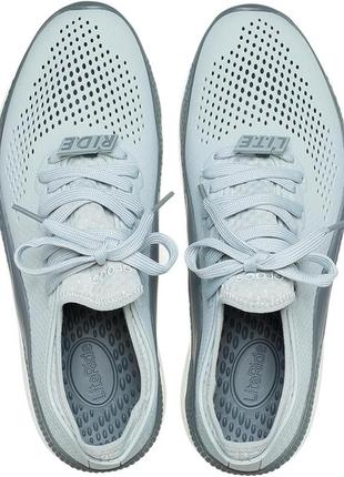 Мужские кроссовки crocs literide 360 pacer light grey slate grey.2 фото