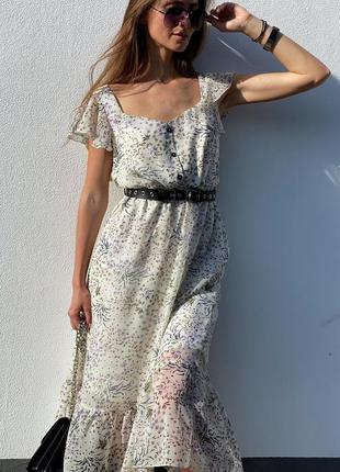 Летнее шифоновое легккое воздушное платье