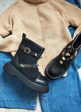 Ботинки деми на флисе 37 на 23,5см