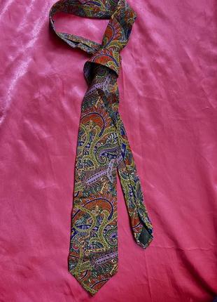 Краватка kenzo кензо вінтажна шовкова краватка галстук