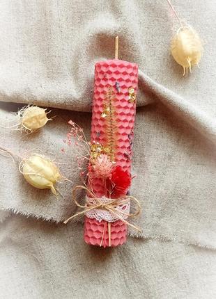 Стретэнская свеча.восщенка.свеча из вощества