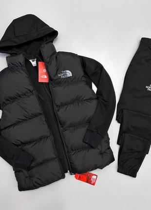 Набір the north face -унісекс: жилет-кофта-штани!