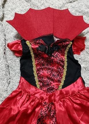 Карнавальное платье ведьма, ведьмочка , вампирша 5-6 лет3 фото