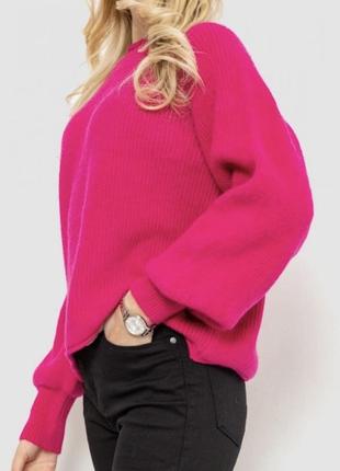 Последняя осень зима ярка розовая повязка мягкая теплища кофта светер по цене такой 30% шерсть -xs s m 44-462 фото