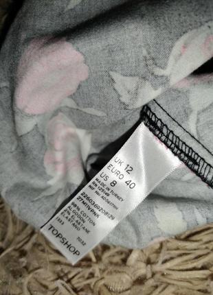 Классная летняя фирменная topshop юбка цветочный принт7 фото
