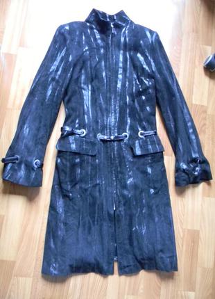 Кожаный плащ smaf